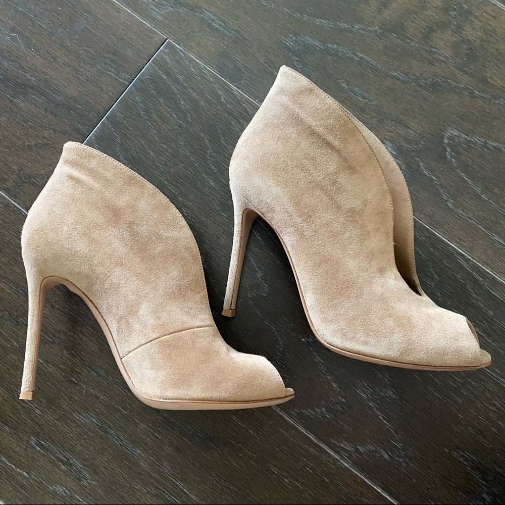 Gianvito Rossi Vamp Open Toe Pump Booties